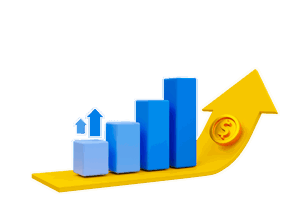 Stocks Rising Visual image